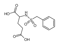 N-phenylmethanesulfonyl-DL-glutamic acid Structure