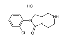 2-(2-chlorophenyl)hexahydroimidazo[1,5-a]pyrazin-3(2H)-one hydrochloride Structure