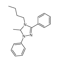 4-butyl-5-methyl-1,3-diphenyl-4,5-dihydro-1H-[1,2,4]triazole Structure