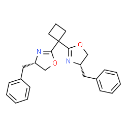 (4S,4'S)-2,2'-环丁亚基双[4,5-二氢-4-苯甲基噁唑]结构式