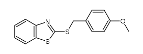 2-((4-methoxybenzyl)thio)benzo[d]thiazole结构式