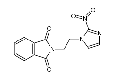 N-[2-(2-nitro-1H- imidazolyl)ethyl]phthalimide结构式