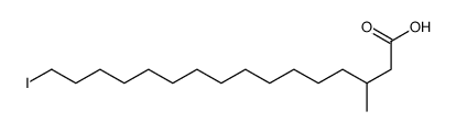 16-iodo-3-methylhexadecanoic acid Structure