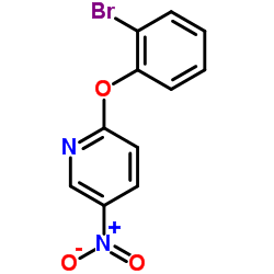 2-(2-Bromophenoxy)-5-nitropyridine结构式