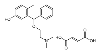 (E)-but-2-enedioic acid,3-[2-(dimethylamino)ethoxy-phenylmethyl]-4-methylphenol Structure
