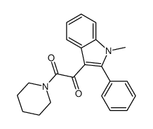 1-(1-methyl-2-phenylindol-3-yl)-2-piperidin-1-ylethane-1,2-dione Structure