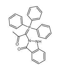 2-(2-oxo-1-(triphenylphosphoranylidene)propyl)-1H-indazol-3(2H)-one Structure