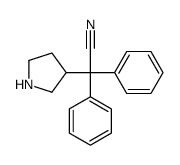 a,a-Diphenyl-3-pyrrolidineacetonitrile结构式