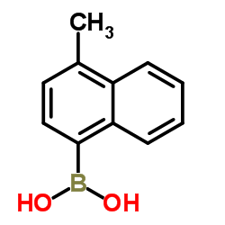 (4-Methyl-1-naphthyl)boronic acid structure