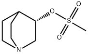 methanesulfonic acid (S)-(1-aza-bicyclo[2.2.2]oct-3-yl) ester Structure