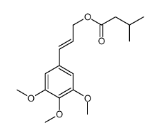 [(E)-3-(3,4,5-trimethoxyphenyl)prop-2-enyl] 3-methylbutanoate Structure
