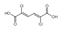 2,5-dichloro-hexa-2,4-dienedioic acid结构式