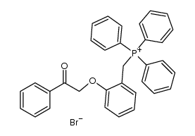 2-phenacyloxybenzylphosphonium bromide Structure