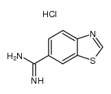 1,3-benzothiazole-6-carboxamidinium chloride结构式