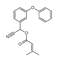 [cyano-(3-phenoxyphenyl)methyl] 3-methylbut-2-enoate结构式