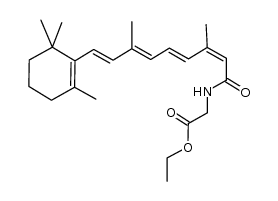 N-(13-cis-retinoyl)glycine ethyl ester结构式