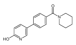 5-[4-(piperidine-1-carbonyl)phenyl]-1H-pyridin-2-one结构式