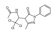 N-[2,2,2-Trichloro-1-(3-methyl-5-oxo-1-phenyl-4,5-dihydro-1H-pyrazol-4-yl)-ethyl]-acetamide结构式