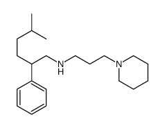 5-methyl-2-phenyl-N-(3-piperidin-1-ylpropyl)hexan-1-amine结构式
