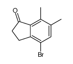 4-bromo-6,7-dimethyl-2,3-dihydroinden-1-one Structure