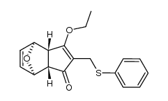 5-ethoxy-4-phenylthiomethyl-exo-10-oxatricyclo[5.2.1.02,6]deca-4,8-dien-3-one Structure