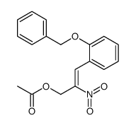 [(Z)-2-nitro-3-(2-phenylmethoxyphenyl)prop-2-enyl] acetate Structure