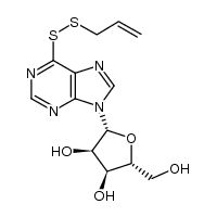 S-allylthio-6-mercaptopurine riboside结构式