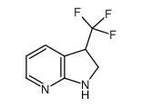 3-(Trifluoromethyl)-2,3-dihydro-1H-pyrrolo[2,3-b]pyridine结构式