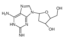 (2R,3R,5R)-5-(2,6-diaminopurin-9-yl)-2-(hydroxymethyl)oxolan-3-ol Structure