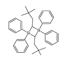 (Z)-1,1,3,3-tetraphenyl-2,4-dineopentyl-1,3-disilacyclobutane结构式