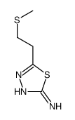 5-(2-methylsulfanylethyl)-1,3,4-thiadiazol-2-amine结构式