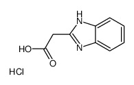 2-(1H-benzimidazol-2-yl)acetic acid,hydrochloride Structure