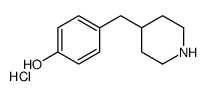 4-PIPERIDIN-4-YLMETHYL-PHENOL HYDROCHLORIDE结构式