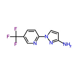 1-[5-(Trifluoromethyl)-2-pyridinyl]-1H-pyrazol-3-amine结构式