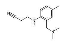 3-((2-((dimethylamino)methyl)-4-methylphenyl)amino)propanenitrile结构式