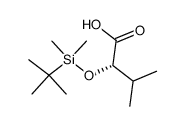 (S)-2-<(tert-butyldimethylsilyl)oxy>-3-methylbutanoic acid Structure