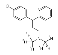 3-(4-chlorophenyl)-3-pyridin-2-yl-N,N-bis(trideuteriomethyl)propan-1-amine Structure