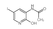 N-(2-羟基-5-碘吡啶-3-基)乙酰胺结构式