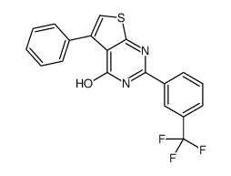 5-phenyl-2-[3-(trifluoromethyl)phenyl]-3H-thieno[2,3-d]pyrimidin-4-one Structure