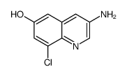 3-amino-8-chloroquinolin-6-ol结构式
