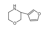 (S)-3-(Furan-3-yl)morpholine Structure