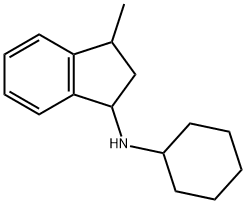 Cyclohexyl-(3-methyl-indan-1-yl)-amine Structure