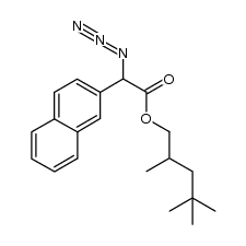 2,4,4-trimethylpentyl 2-azido-2-(naphthalen-2-yl)acetate结构式