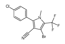 2-(4-CHLOROPHENYL)-4-BROMO-1-METHYL-5-(TRIFLUOROMETHYL)-1H-PYRROLE-3-CARBONITRILE Structure