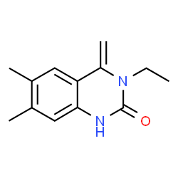 3-Ethyl-6,7-dimethyl-4-methylene-3,4-dihydroquinazolin-2(1H)-one结构式