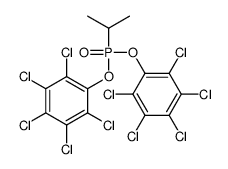 1,2,3,4,5-pentachloro-6-[(2,3,4,5,6-pentachlorophenoxy)-propan-2-ylphosphoryl]oxybenzene Structure