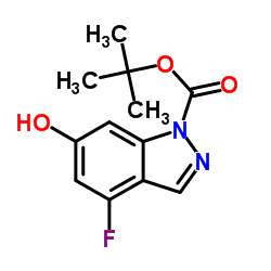 Tert-butyl 4-fluoro-6-hydroxy-1H-indazole-1-carboxylate picture