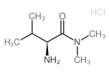 (2S)-2-amino-N,N,3-trimethylbutanamide,hydrochloride结构式