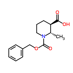 2S,3R-1-CBZ-2-METHYL-PIPERIDINE-3-CARBOXYLIC ACID structure