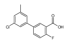 5-(3-chloro-5-methylphenyl)-2-fluorobenzoic acid结构式